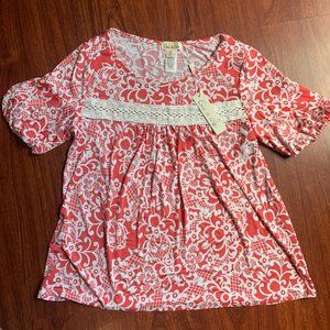 New Women's Floral blouse size M